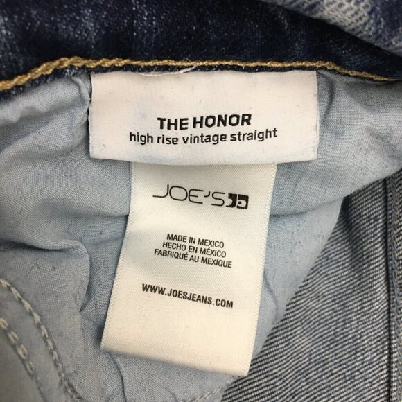 Joe's Jeans The Honor High Rise Vintage Straight Button Fly size 30 length 28" - Picture 4 of 9